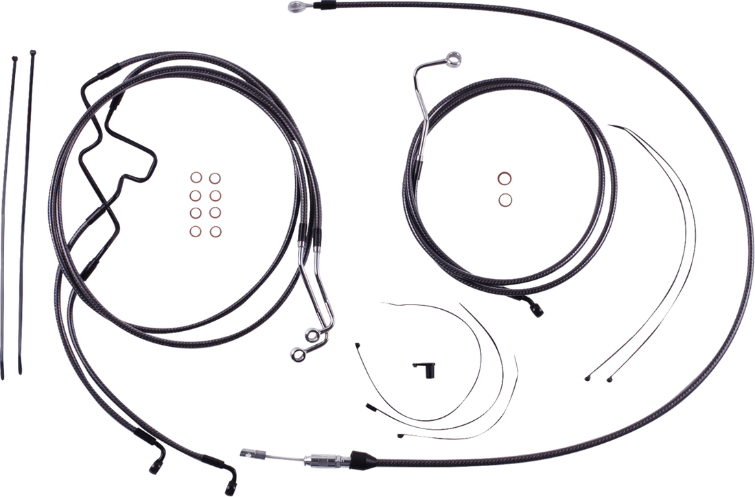 MAGNUM SHIELDING KARBONFIBR Designer Handlebar Installation Kit - 6" - '21-'22 FLHR 7871226