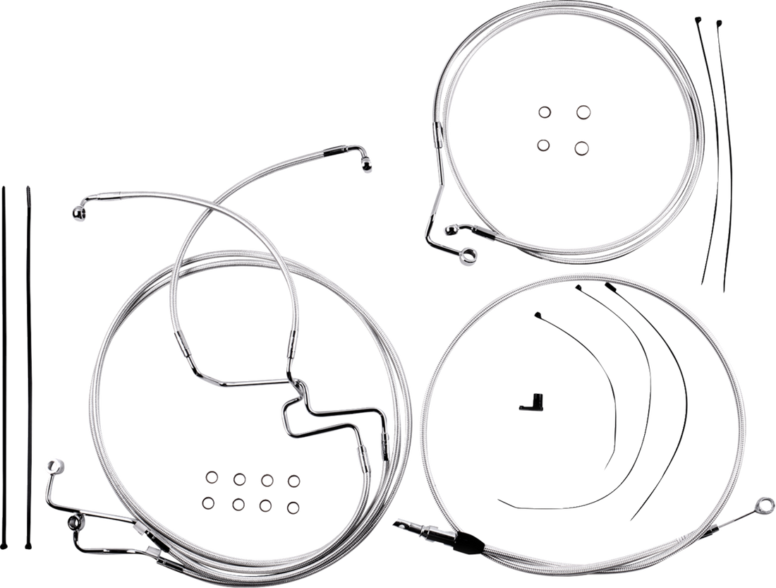 MAGNUM SHIELDING Sterling Chromite II® Designer Handlebar Installation Kit - 8" - '21-'22 FLHR 3871228