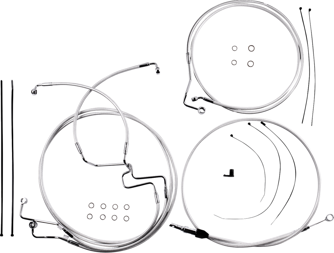MAGNUM SHIELDING Sterling Chromite II® Designer Handlebar Installation Kit - 6" - '21-'23 FLTR 3871216