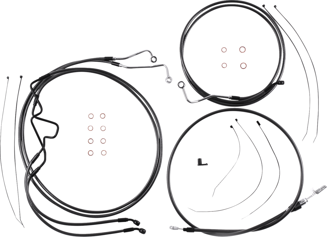 MAGNUM SHIELDING Black Pearl™ Designer Handlebar Installation Kit - 6" - '21-'23 FLTR 4871216