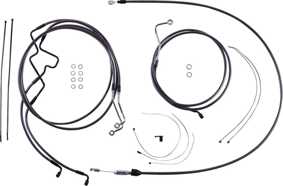 MAGNUM SHIELDING KARBONFIBR Designer Handlebar Installation Kit - 6" - '21-'23 FLTR 7871216