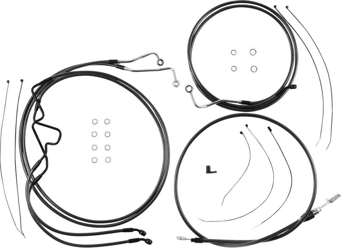 MAGNUM SHIELDING Black Pearl™ Designer Handlebar Installation Kit - 8" - '21-'23 FLTR 4871218