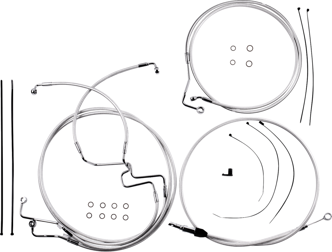 MAGNUM SHIELDING Sterling Chromite II® Designer Handlebar Installation Kit - 10" - '21-'23 FLTR 3871215