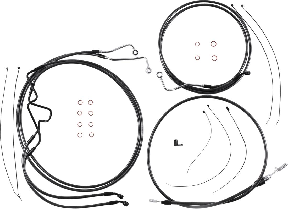 MAGNUM SHIELDING Black Pearl™ Designer Handlebar Installation Kit - 10" - '21-'23 FLTR 4871215
