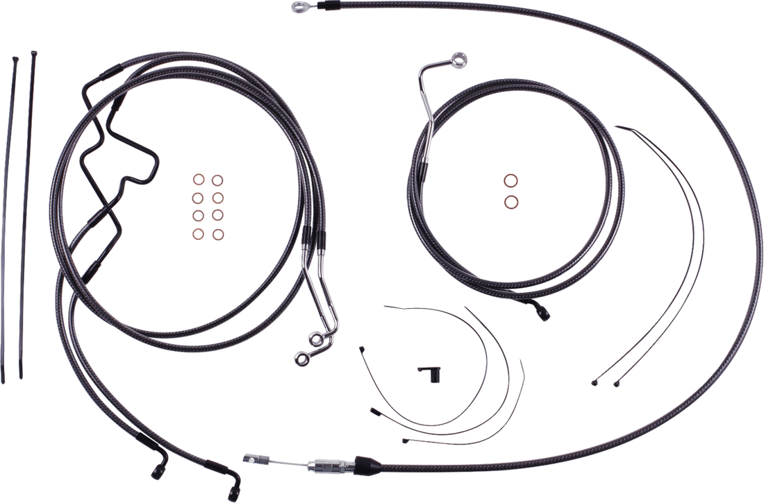 MAGNUM SHIELDING KARBONFIBR Designer Handlebar Installation Kit - 10" - '21-'23 FLTR 7871215