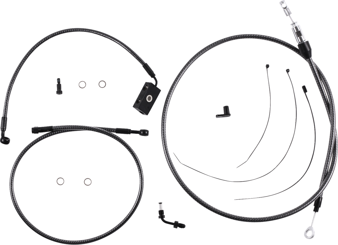 MAGNUM SHIELDING KARBONFIBR Designer Handlebar Installation Kit - 6" - '18-'24 Softail 7871256