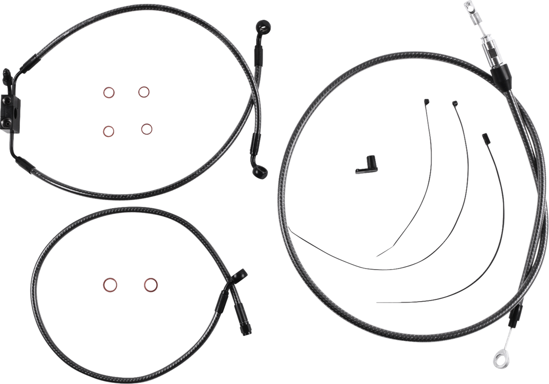 MAGNUM SHIELDING KARBONFIBR Designer Handlebar Installation Kit - 6" - FXLR/FXFB/S 7871126