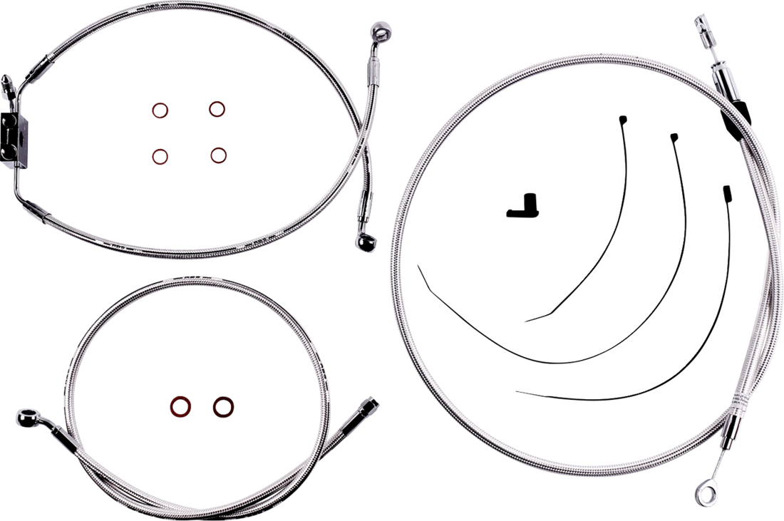 MAGNUM SHIELDING Sterling Chromite II® Designer Handlebar Installation Kit - 8" - FXLR/FXFB/S 3871128