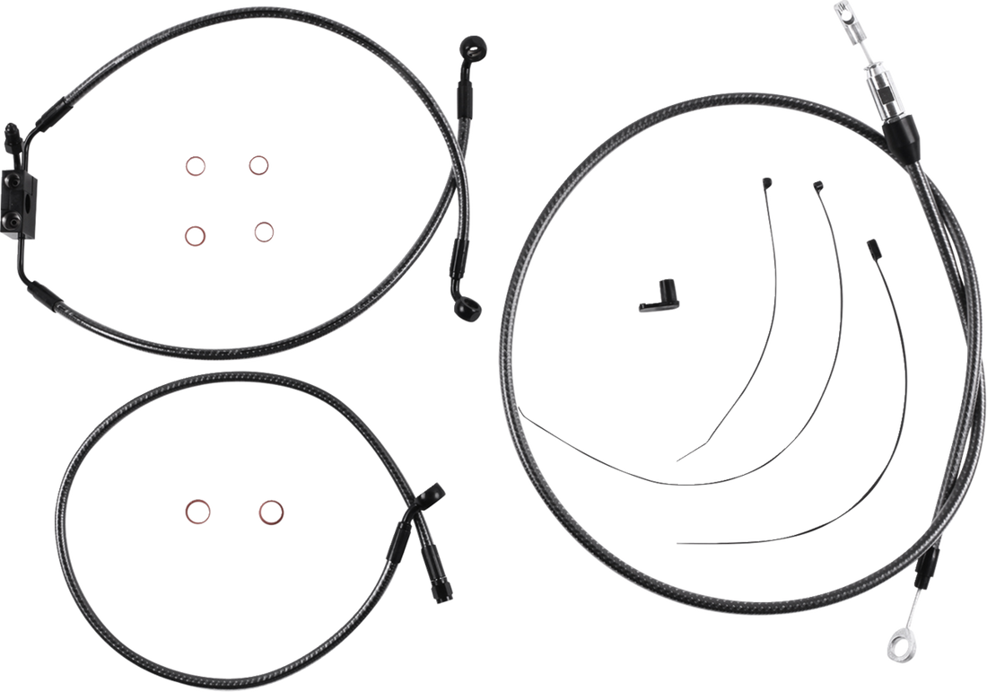 MAGNUM SHIELDING KARBONFIBR Designer Handlebar Installation Kit - 8" - FXLR/FXFB/S 7871128