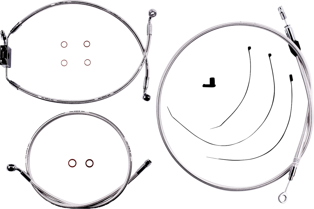 MAGNUM SHIELDING Sterling Chromite II® Designer Handlebar Installation Kit - 10" - FXLR/FXFB/S 3871125