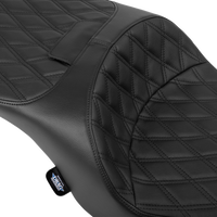 DRAG SPECIALTIES SEATS Freedom Seat - Black - Vinyl - Black Double Diamond Stitch - FLT/FLH '23-'25 4711B