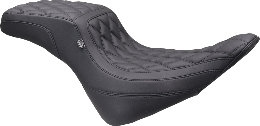 MUSTANG One-Piece/2-Up Squareback Seat - Double Diamond - Black Stitch - FXBR '23-'25 86006
