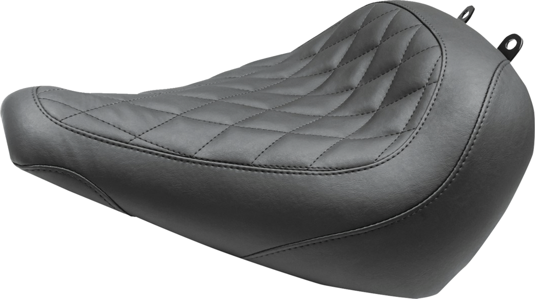 MUSTANG Wide Tripper™ Solo Seat - no Backrest - Diamond - Black Stitch - FXBR '23-'25 85033