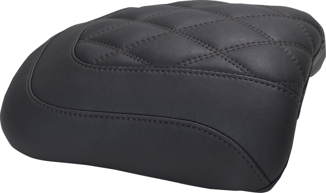 MUSTANG Padded Passenger Seat Cowl - Double Diamond - Black Stitch - FLT/FLH '23-'25 88611