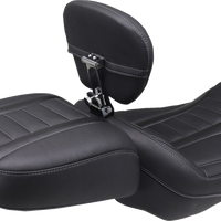 MUSTANG Deluxe Passenger Seat - Wide - Gunmetal Stitch - FLT/FLH '23-'25 88420GM