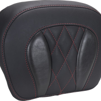 MUSTANG Chopped Tour-Pak® Pad - Dark Cherry Stitching - FLH/FLT '23-'25 88440DC