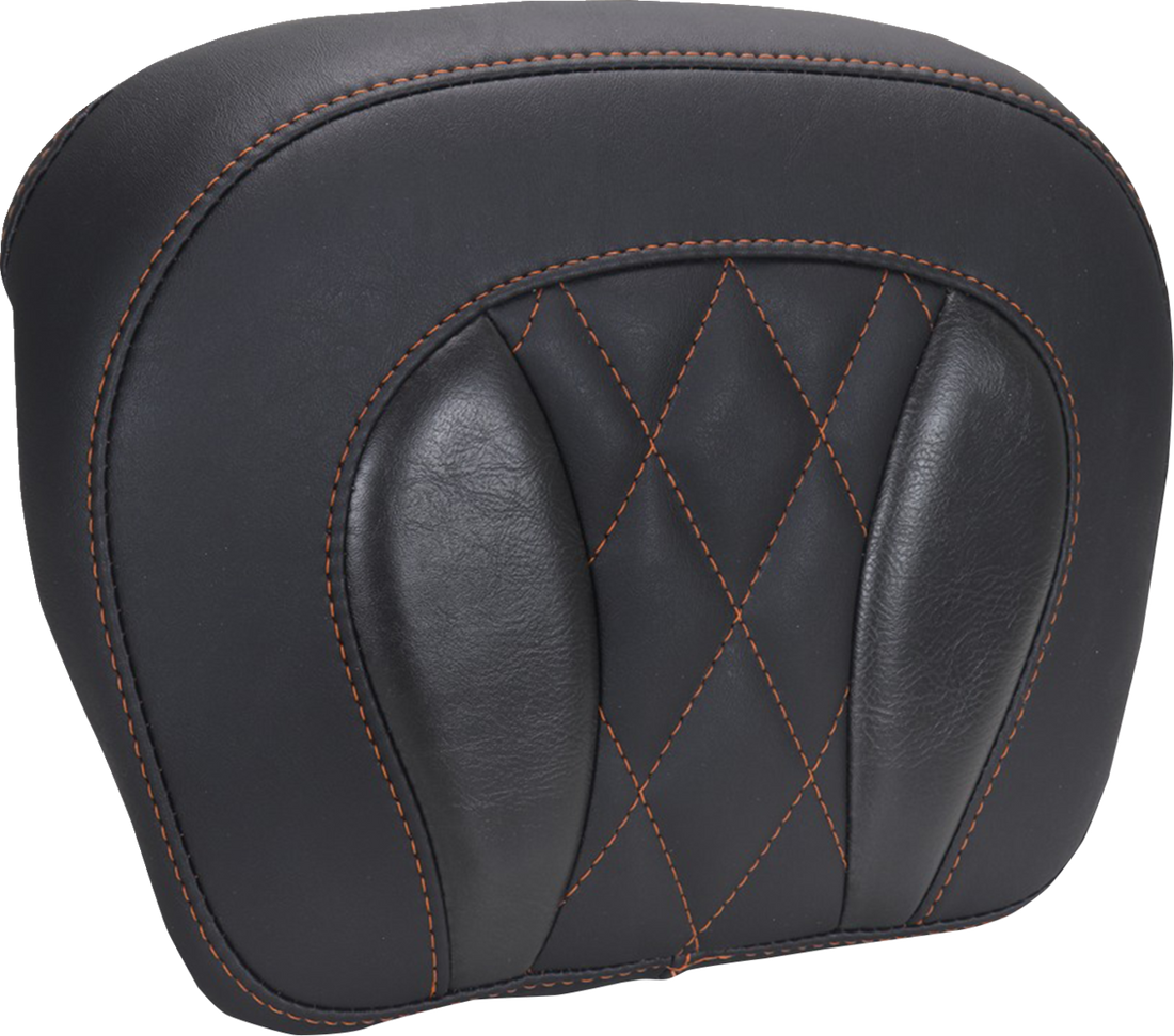 MUSTANG Chopped Tour-Pak® Pad - Mandarin Orange Stitching - FLH/FLT '23-'25 88440MO