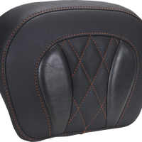 MUSTANG Chopped Tour-Pak® Pad - Mandarin Orange Stitching - FLH/FLT '23-'25 88440MO