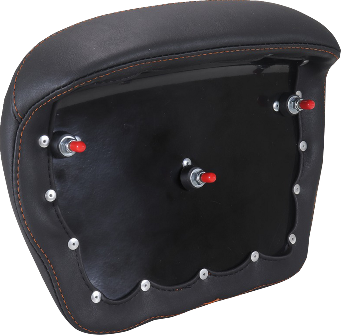 MUSTANG Chopped Tour-Pak® Pad - Mandarin Orange Stitching - FLH/FLT '23-'25 88440MO