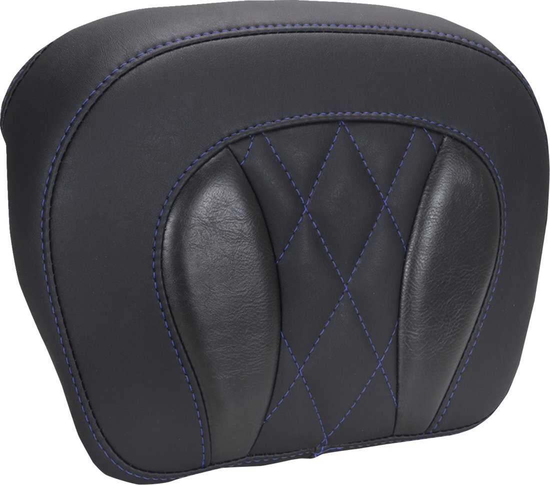 MUSTANG Chopped Tour-Pak® Pad - Sky Blue Stitching - FLH/FLT '23-'25 88440SB
