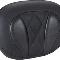 MUSTANG Deluxe Sissy Bar Pad - Diamond - Black Stitch - FLT/FLH '23-'25 88450