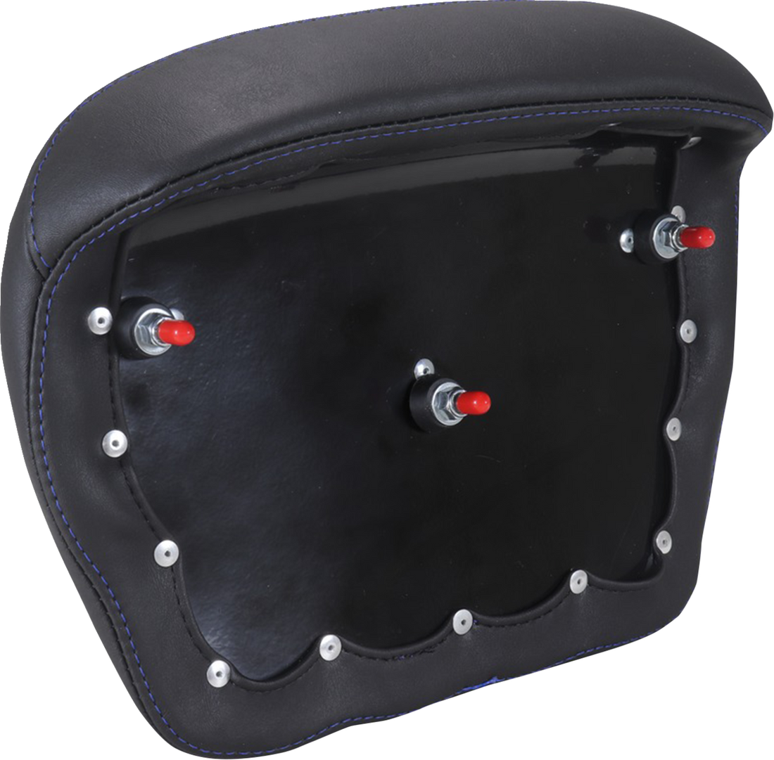 MUSTANG Chopped Tour-Pak® Pad - Sky Blue Stitching - FLH/FLT '23-'25 88440SB