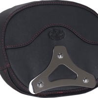 MUSTANG Deluxe Sissy Bar Pad - Diamond - Dark Cherry Stitch - FLT/FLH '23-'25 88450DC