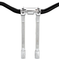 PERFORMANCE MACHINE (PM) Phatbar & Riser Kit - Internal Wiring - 11-1/2" - Chrome 0208-2197M-CH