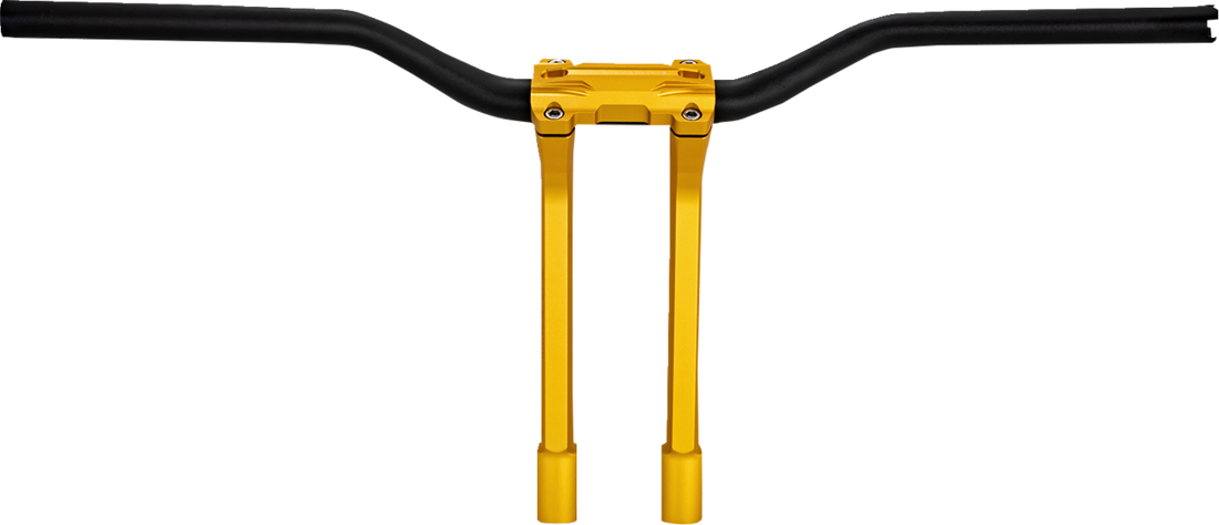 PERFORMANCE MACHINE (PM) Phatbar & Riser Kit - Internal Wiring - 11-1/2" - Gold Ops 0208-2197M-SMG