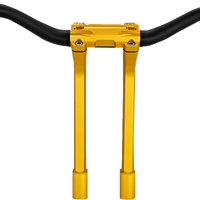 PERFORMANCE MACHINE (PM) Phatbar & Riser Kit - Internal Wiring - 11-1/2" - Gold Ops 0208-2197M-SMG