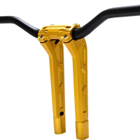 PERFORMANCE MACHINE (PM) Phatbar & Riser Kit - Internal Wiring - 11-1/2" - Gold Ops 0208-2197M-SMG