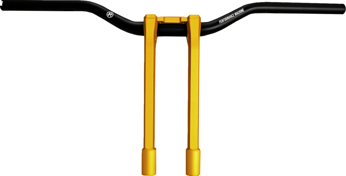 PERFORMANCE MACHINE (PM) Phatbar & Riser Kit - Internal Wiring - 11-1/2" - Gold Ops 0208-2197M-SMG