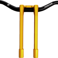 PERFORMANCE MACHINE (PM) Phatbar & Riser Kit - Internal Wiring - 11-1/2" - Gold Ops 0208-2197M-SMG