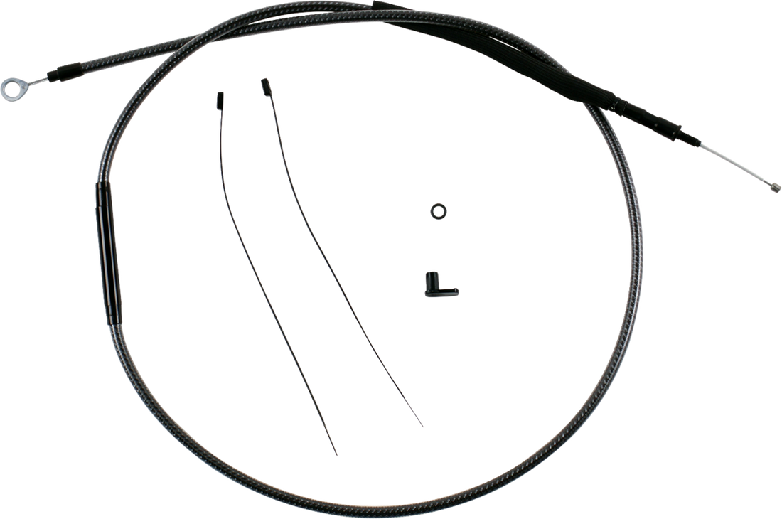 MAGNUM SHIELDING Redesigned Polished KARBONFIBR Clutch Cable - 68-11/16" 7223-68