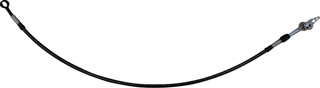 FAT BAGGERS INC. Hydraulic Brake/Clutch Line Extension - 25" Electra/Street Glide - Black 100025-B