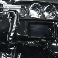 FAT BAGGERS INC. EZ Install Kit - 13"/14" Handlebars - Upper Clutch - Full Length - Braided Stainless Steel/Chrome 249014-C