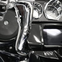 FAT BAGGERS INC. EZ Install Kit - 12" Handlebars - Upper Clutch - Full Length - Braided Stainless Steel/Chrome 249012-C
