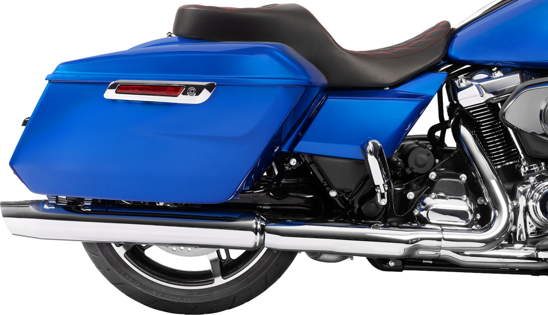 DRAG SPECIALTIES SEATS Forward Position Freedom Seat - Vinyl - Red Double Diamond Stitch - FLH/FLT '23-'25 4715D