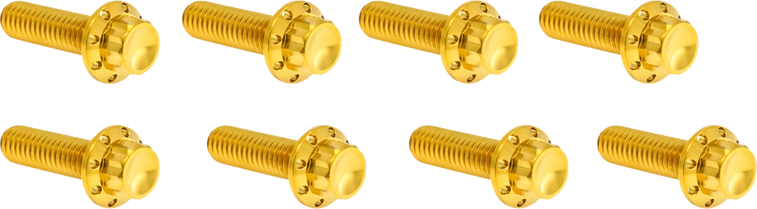 ARLEN NESS Bolt Kit - Lifter Block - 12-Point - Titanium - Gold 300-937