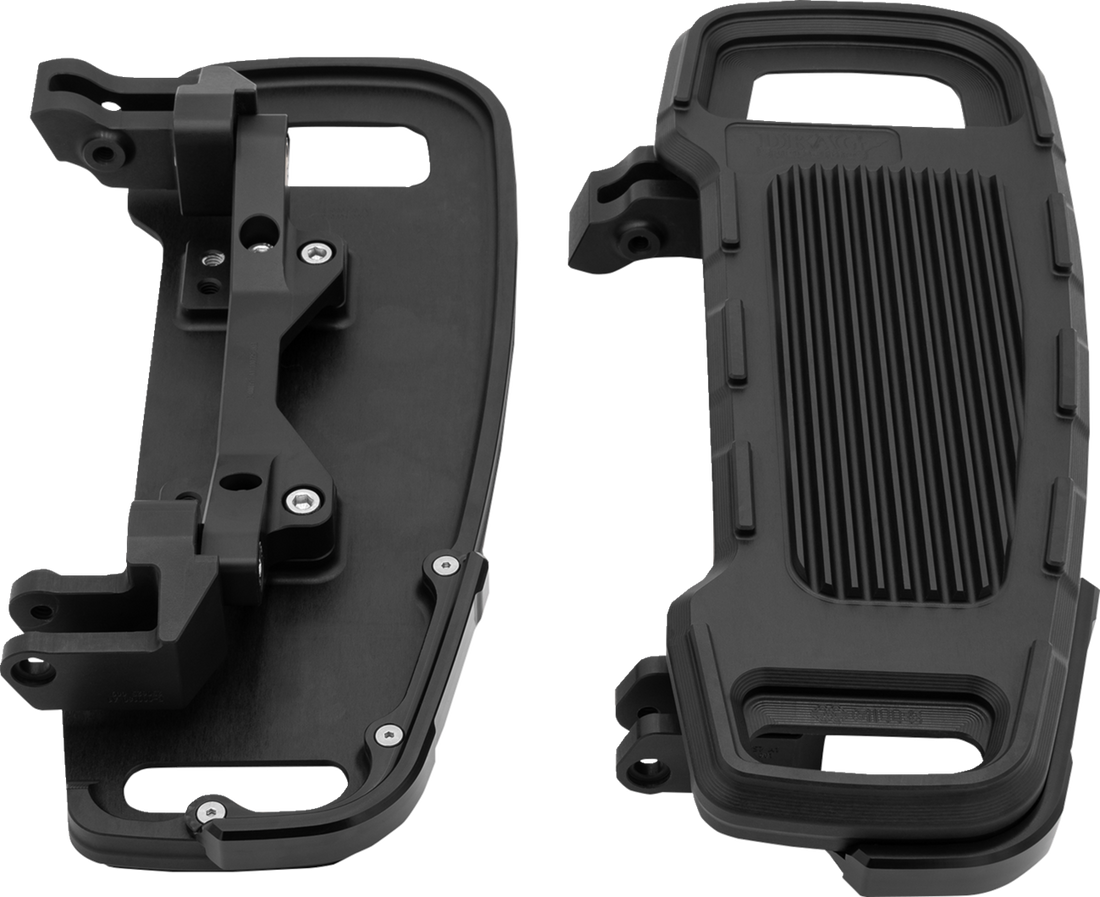 DRAG SPECIALTIES Floorboards - Adjustable Width - Black FB-B002