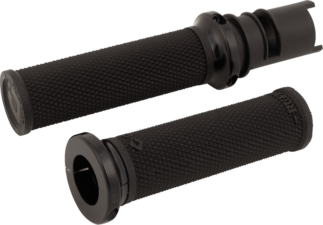 ODI Ruffian Lock-On Street Grips - CVO - Black/Black V30HTCB-B