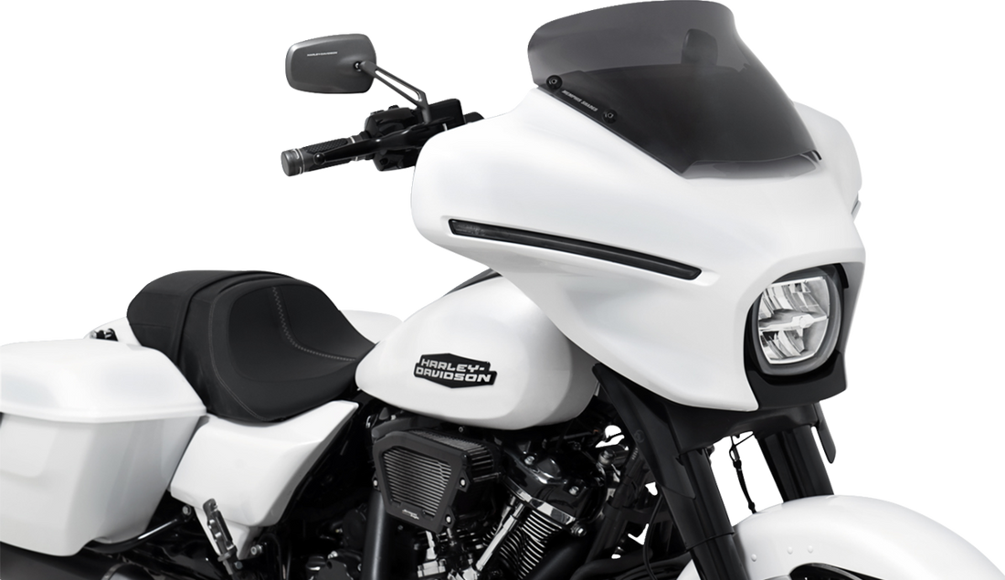 MEMPHIS SHADES Spoiler Windshield - 4" - Dark Black Smoke - FLHX MEP88810