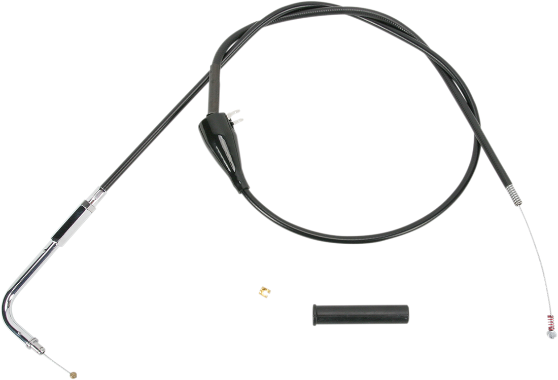 DRAG SPECIALTIES Black Vinyl Idle Cable - 39-1/2" 4341100B