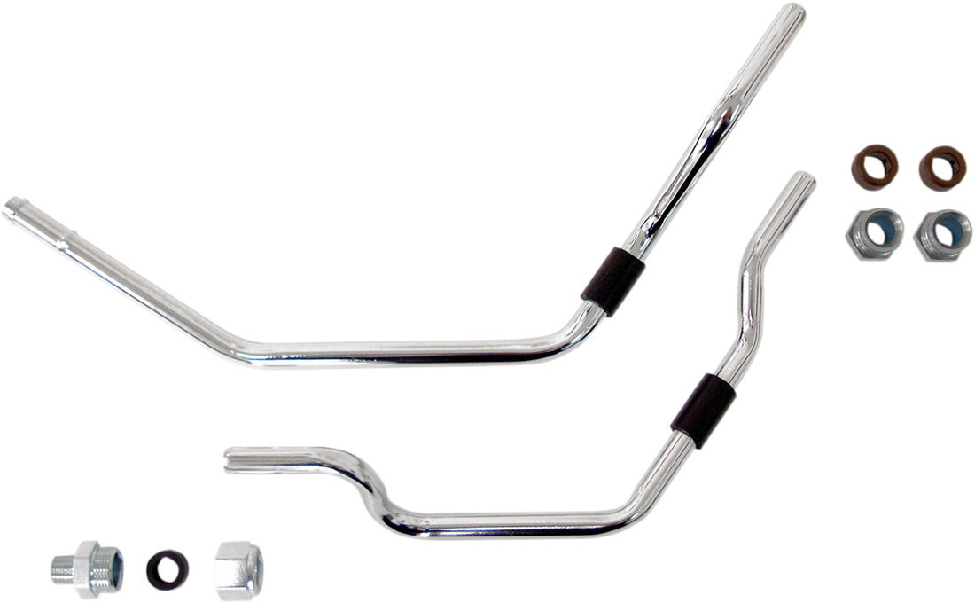 DRAG SPECIALTIES Oil Filter Line Kit - Chrome - Softail 74915