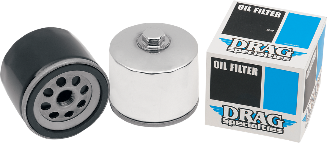 DRAG SPECIALTIES Magnetic Ring Oil Filter with Nut - Chrome - 2-1/4" 14-0004HPK-BX29