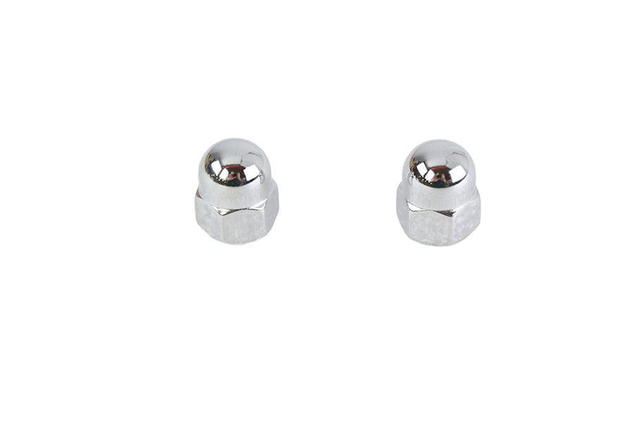 6935-2 - Chrome Acorn Nut Set Fine 7/16 inch-20 Thread by Colony