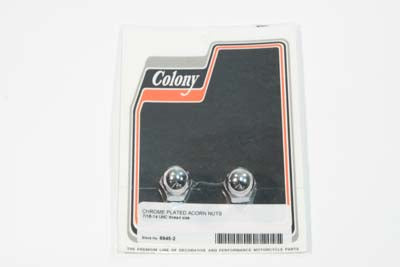 6945-2 - Chrome Acorn Nut 7/16 inch-14 Coarse Thread by Colony