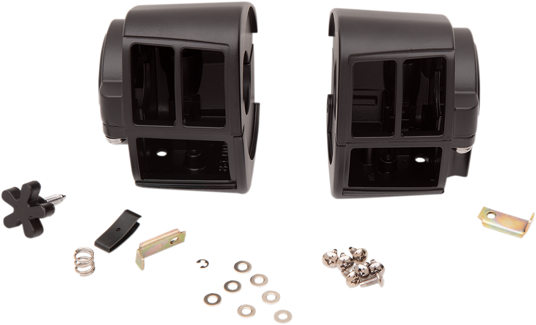 DRAG SPECIALTIES Handlebar Switch Housing Kit - Matte Black 07-0544/5MB
