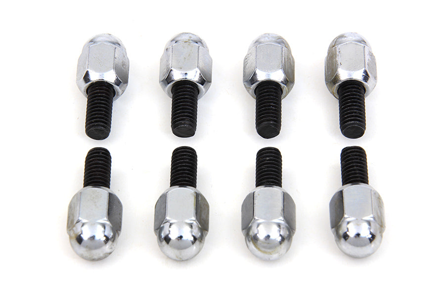 7131-8 - Chrome Acorn Tappet Base Bolt 1/4 inch X 24 Thread by Colony
