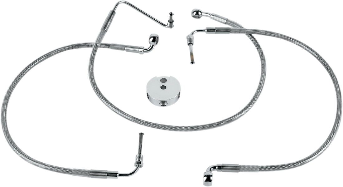 DRAG SPECIALTIES Brake Line - Front - Stainless Steel 640114